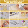 HAOWANWW Kit de fournitures de bureau doré - Organiseur pour la rentrée scolaire - En acrylique - Avec porte-stylo - Support de 