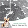 Zeripikfoasp 2 Pièces Tapis Educateur Chien, Tapis Absorbant Lavable pour Chien, Tapis de Dressage Réutilisable, Tapis Propreté 