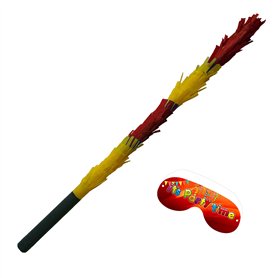 Boogie Woogie Pinatas Jaune Rouge bâton et Masque pour briser la Pinata