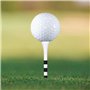 Zivisk Tee Golf Bois 83mm Lot de 100 Tees Golf en Bambou - Blanc