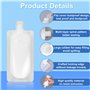 15 Pièces Bouteilles de Voyage pour Remplir des Bouteilles Ensemble de Voyage Portable, Flacon Voyage Réutilisable et Étanche Co