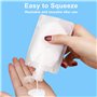 15 Pièces Bouteilles de Voyage pour Remplir des Bouteilles Ensemble de Voyage Portable, Flacon Voyage Réutilisable et Étanche Co