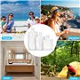 15 Pièces Bouteilles de Voyage pour Remplir des Bouteilles Ensemble de Voyage Portable, Flacon Voyage Réutilisable et Étanche Co