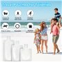 15 Pièces Bouteilles de Voyage pour Remplir des Bouteilles Ensemble de Voyage Portable, Flacon Voyage Réutilisable et Étanche Co