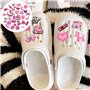 JOOTUEPO Charmes de Chaussure, 35 Pièces Pins Croc Charmes de Chaussure, Breloque de Chaussures Accessoires de Bricolage Charm P