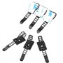Coolty 100 Pièces Clips de Câbles Adhésives, Ceinture réglable de Cables, Rangement de Câble Adhésives Pinces de Câbles Autocoll