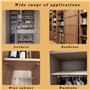 40Pcs Taquet Etagere, Consoles pour étagères, Supports d'étagère à vis Autotaraudeuses, Chevilles de Support Etagere Murale, Pou