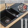 Zwenjuan Vis d'évier en Acier Inoxydable,2 Pièces Vis de Panier d'Évier 45 mm Vis Creuse pour Vannes à Tamis M12 Vis Creuse Évie