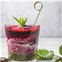 300 Pièces Bâtonnets à Cocktail Brochettes Nouées en Bambou de Style Japonais Pics de Nourriture Cure-Dents avec Extrémités Tors