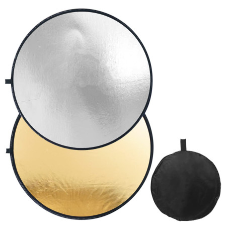 Fotopro Réflecteur de photographie 2 en 1 pliable avec sac et réflecteur de lumière pour studio photo et prise de vue en plein a