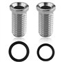 Lot de 2 vis creuses pour évier de cuisine - 25 mm - Vis creuse en acier inoxydable - Pour évier