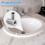 Lot de 2 vis creuses pour évier de cuisine - 25 mm - Vis creuse en acier inoxydable - Pour évier, lavabo, panier à tamis de cuis