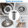Lot de 2 vis creuses pour évier de cuisine - 25 mm - Vis creuse en acier inoxydable - Pour évier, lavabo, panier à tamis de cuis