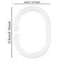9 cm de diamètre intérieur - Pour tringle à rideau de douche et d'angle de rideau de douche -