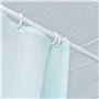 Lot de 12 anneaux blancs - 4,6 x 2,9 cm de diamètre intérieur - Pour tringle à rideau de douche et d'angle de rideau de douche -