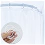 Lot de 12 anneaux blancs - 4,6 x 2,9 cm de diamètre intérieur - Pour tringle à rideau de douche et d'angle de rideau de douche -