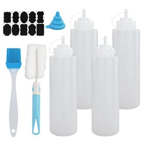 4 Pcs Bouteille Sauce 1000ml
