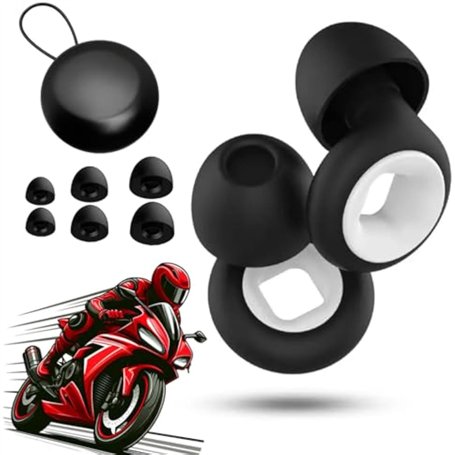 Artevive Bouchons d'oreilles pour moto – 27 dB