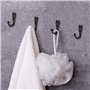 10 pièces de crochets simples rétro, avec 40 vis à tête plate, crochets de salle de bain, patères avec trous, mini crochets mura