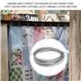Lot de 3 cordons réglables en acier inoxydable pour éclairage de miroir - Cordes métalliques robustes avec crochets - Pour cadre