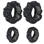 Lot de 4 housses de roue pour bébé - Housses de roue pour fauteuil roulant - Imperméables et anti-taches - Accessoires anti-pous