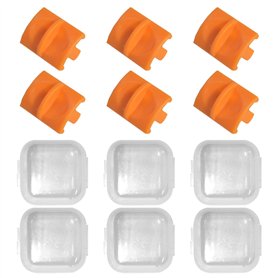 Lot de 6 têtes de coupe de rechange à deux voies - Lames de rechange pour coupe-papier - Petit mini coupe-papier pratique pour é
