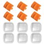 Lot de 6 têtes de coupe de rechange à deux voies - Lames de rechange pour coupe-papier - Petit mini coupe-papier pratique pour é
