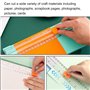 Lot de 6 têtes de coupe de rechange à deux voies - Lames de rechange pour coupe-papier - Petit mini coupe-papier pratique pour é