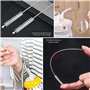 10pcs Brosse de Nettoyage de Paille colorée, Brosse de Tube à essai, Brosse de Nettoyage de Brosse de détail, Brosse de biberon,