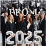 Iridsmole Décorations de bal de fin d'année 2025 - Ballons en feuille d'argent avec bandeau de remise de diplôme - Bannière de r