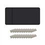 Lot de 2 rideaux de protection solaire pour voiture - Anti-UV - Avec fixation magnétique - Noir