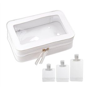 1pc Trousse de Toilette de Voyage Transparente