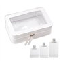 1pc Trousse de Toilette de Voyage Transparente