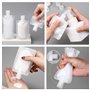 1pc Trousse de Toilette de Voyage Transparente, Organiseur de cosmétiques, avec 3 Sacs de séparation, Sac à cosmétiques à Fermet