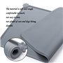ATBUSS 1 Tapis d'alimentation Gris pour Animaux De Compagnie (48 Cm * 30 Cm), Tapis De Nourriture pour Animaux De Compagnie, Pla