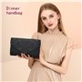 ATBUSS Pochette Enveloppe En Dentelle Pour Femmes 1pc, Pochette En Satin, Fourre-Tout En Dentelle Florale, Sac à Bandoulière Env