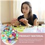 300 Pièces De Perles Acryliques Plaquées Couleur Avec 1 Rouleau De Cordon élastique, Perles D'amour Colorées En Forme D'étoile P