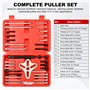 FreeTec 46 pièces Arrache Volant Magnetique, 35-95mm Extracteur de Volant de Direction, Universelle Kit Extracteur de Equilibreu