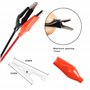 GELRHONR Câble adaptateur d'alimentation CC 5,5 x 2,1 mm mâle vers deux pinces crocodiles pour bande LED, sécurité portable, écl