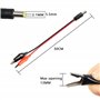 GELRHONR Câble adaptateur d'alimentation CC 5,5 x 2,1 mm mâle vers deux pinces crocodiles pour bande LED, sécurité portable, écl