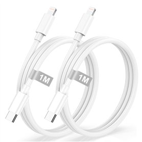 Câble USB C vers Lightning 1M/Lot de 2[Certifié Apple MFi]