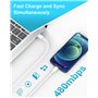 Câble iPhone USB C Cable Lightning USBC Charge Rapide Cable Chargeur