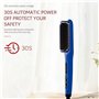 Brosse lissante ionique en céramique MEGAWISE Pro avec technologie de chauffage 20 s, arrêt automatique, anti-brûlure, double te