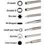 Hippotech Lot de 14 outils de réglage de carburateur avec vis Vis à tête hexagonale pour petit moteur à 2 temps pour Poulan Remp