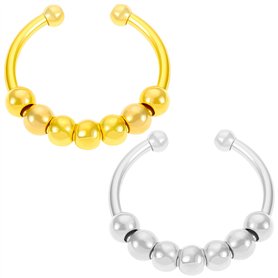 Noafricz 2 Pièces Bague Anti Stress Femme