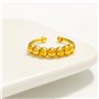 Noafricz 2 Pièces Bague Anti Stress Femme, Anti-Stress Anneau Fendu Réglable, avec Perles Bague Anti Stress, Bagues Anxiete Acie