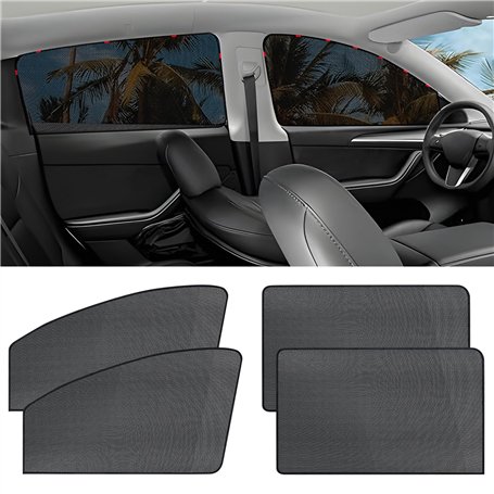 Poraceous 4 Pièces Pare Soleil Voiture Bébé