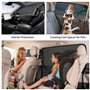 Poraceous 4 Pièces Pare Soleil Voiture Bébé, Soleil Voiture Bébé Magnétique, Bloquer Les Rayons UV Anti Moustiquaire,Taille Univ