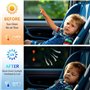 Poraceous 4 Pièces Pare Soleil Voiture Bébé, Soleil Voiture Bébé Magnétique, Bloquer Les Rayons UV Anti Moustiquaire,Taille Univ
