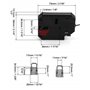 QWORK DC 12V Serrure électrique Serrure électronique d'armoire pour système de contrôle d'accès de porte de tiroir d'armoire (sa